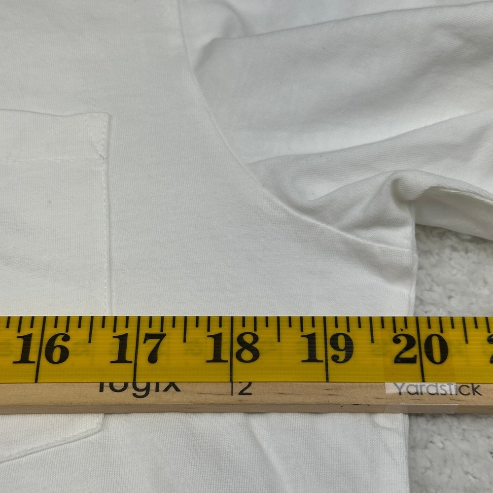 Club‎ Monaco Men's M Long Sleeve Pocket T-Shirt White Cotton - Picture 3 of 14